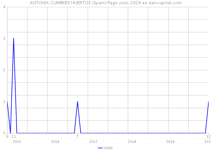 ANTONIA CUMBRES HUERTOS (Spain) Page visits 2024 