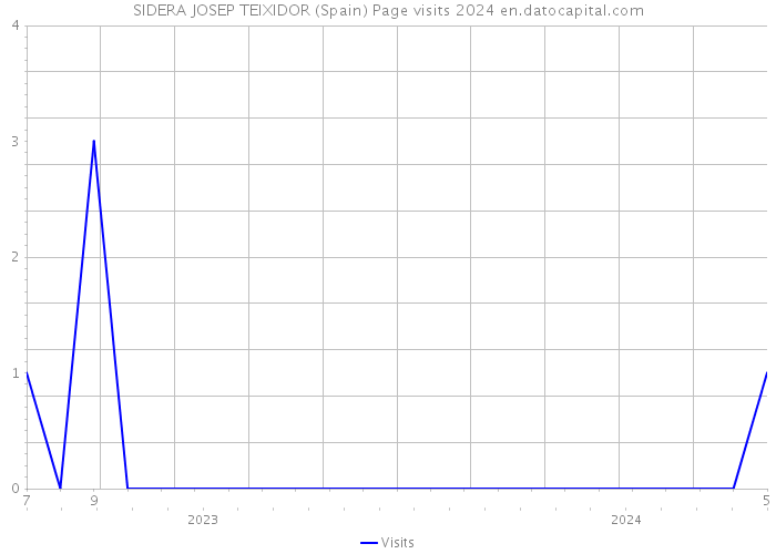 SIDERA JOSEP TEIXIDOR (Spain) Page visits 2024 