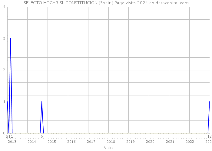 SELECTO HOGAR SL CONSTITUCION (Spain) Page visits 2024 