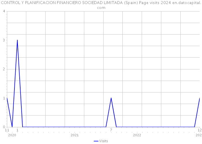 CONTROL Y PLANIFICACION FINANCIERO SOCIEDAD LIMITADA (Spain) Page visits 2024 