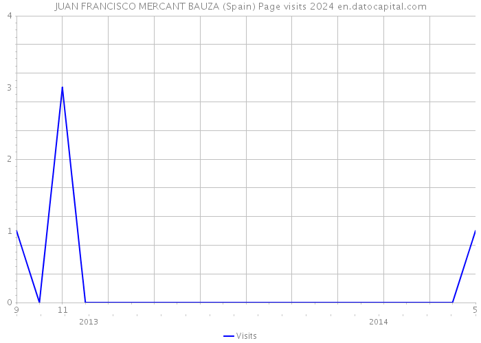 JUAN FRANCISCO MERCANT BAUZA (Spain) Page visits 2024 