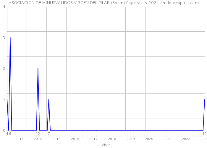 ASOCIACION DE MINUSVALIDOS VIRGEN DEL PILAR (Spain) Page visits 2024 