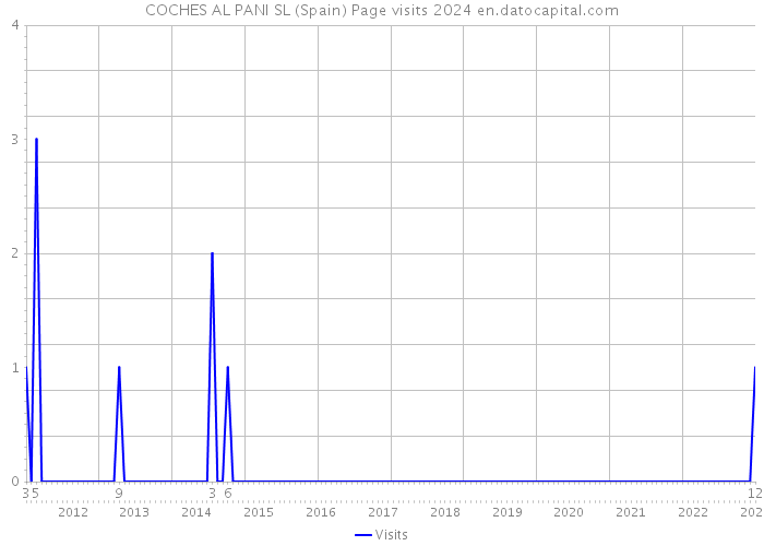 COCHES AL PANI SL (Spain) Page visits 2024 