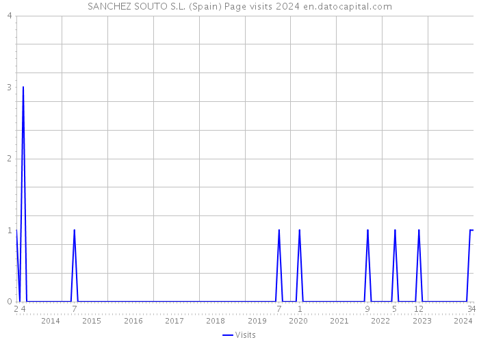 SANCHEZ SOUTO S.L. (Spain) Page visits 2024 