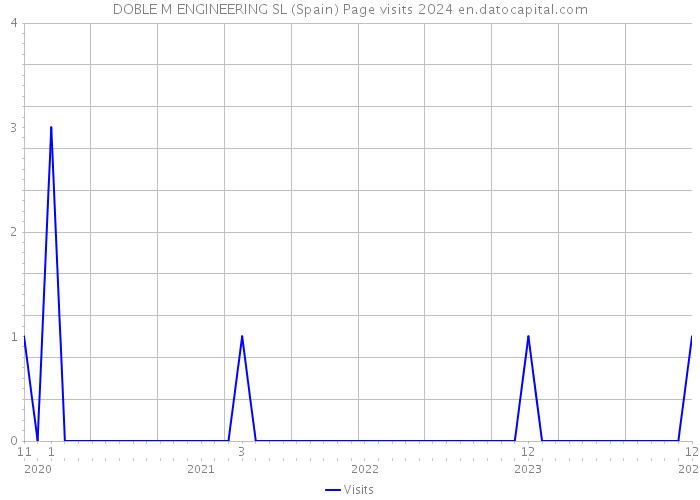 DOBLE M ENGINEERING SL (Spain) Page visits 2024 