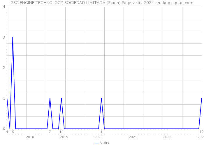 SSC ENGINE TECHNOLOGY SOCIEDAD LIMITADA (Spain) Page visits 2024 