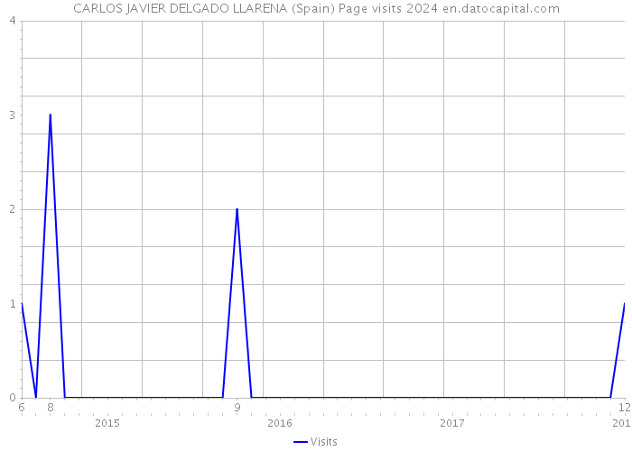 CARLOS JAVIER DELGADO LLARENA (Spain) Page visits 2024 