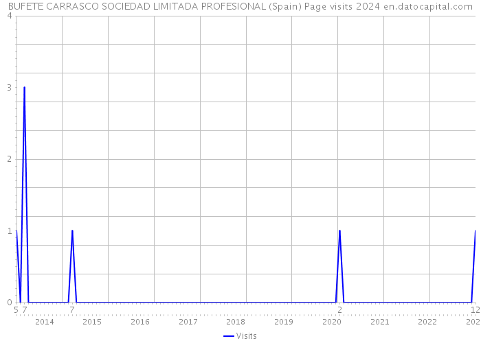BUFETE CARRASCO SOCIEDAD LIMITADA PROFESIONAL (Spain) Page visits 2024 