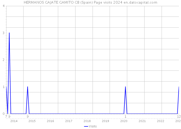 HERMANOS GAJATE GAMITO CB (Spain) Page visits 2024 