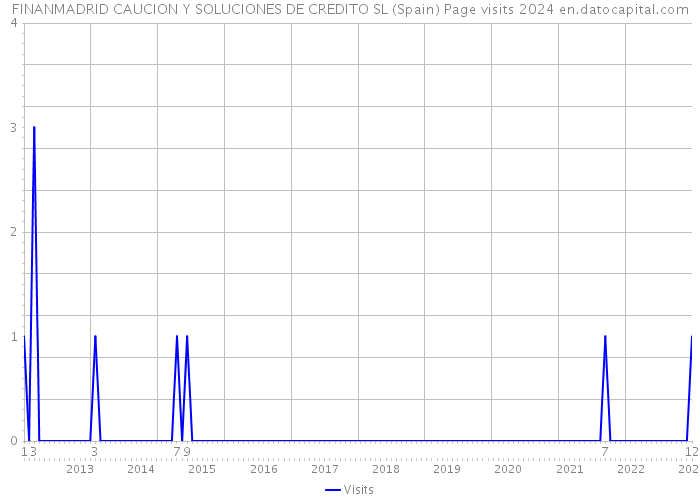 FINANMADRID CAUCION Y SOLUCIONES DE CREDITO SL (Spain) Page visits 2024 