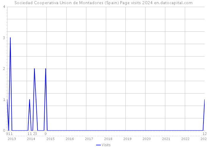 Sociedad Cooperativa Union de Montadores (Spain) Page visits 2024 