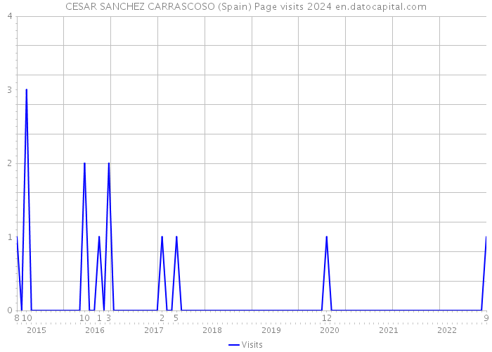 CESAR SANCHEZ CARRASCOSO (Spain) Page visits 2024 