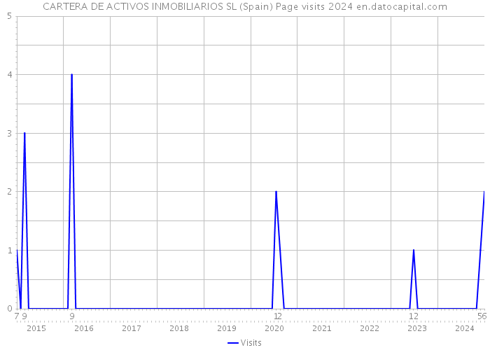 CARTERA DE ACTIVOS INMOBILIARIOS SL (Spain) Page visits 2024 