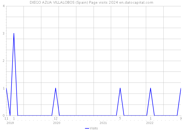DIEGO AZUA VILLALOBOS (Spain) Page visits 2024 