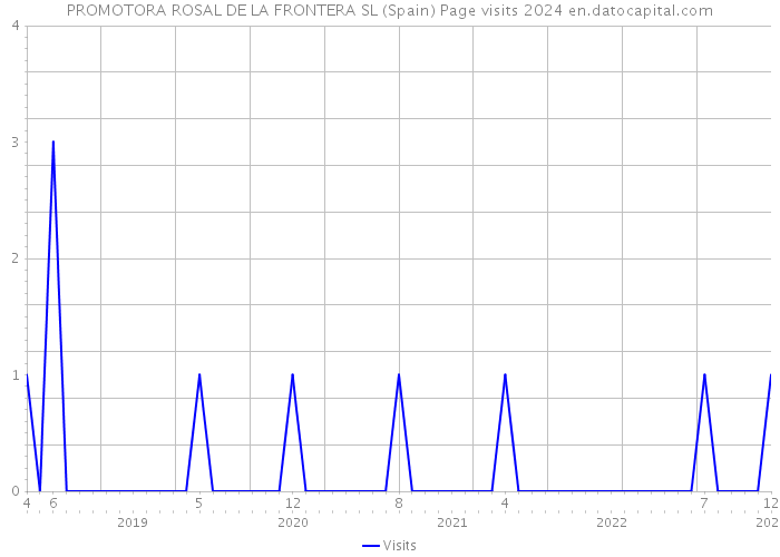 PROMOTORA ROSAL DE LA FRONTERA SL (Spain) Page visits 2024 