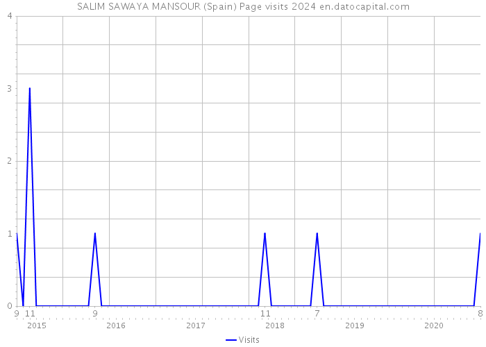 SALIM SAWAYA MANSOUR (Spain) Page visits 2024 