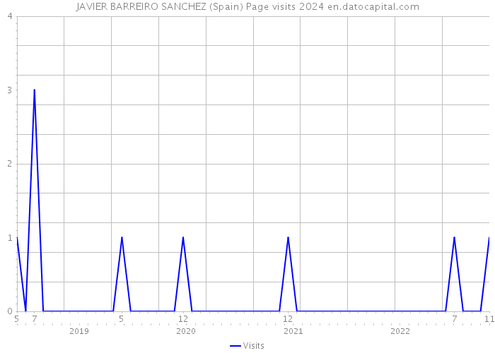 JAVIER BARREIRO SANCHEZ (Spain) Page visits 2024 