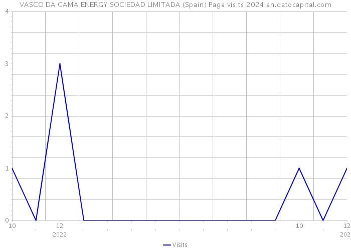 VASCO DA GAMA ENERGY SOCIEDAD LIMITADA (Spain) Page visits 2024 
