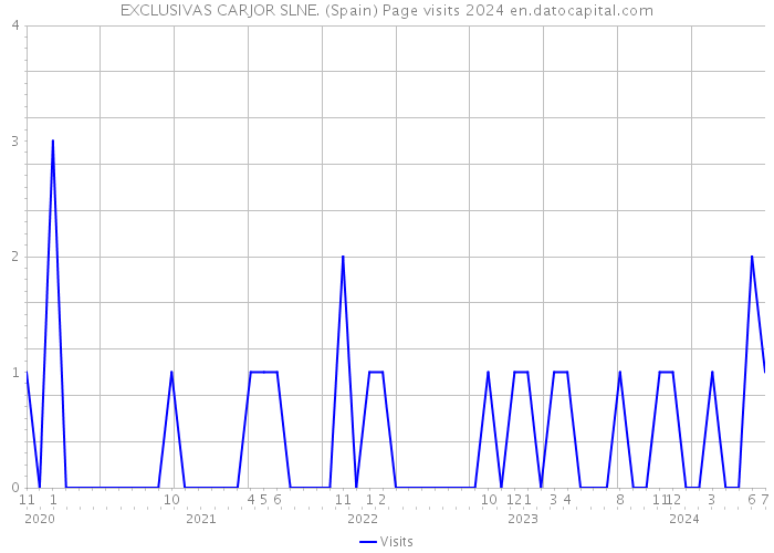 EXCLUSIVAS CARJOR SLNE. (Spain) Page visits 2024 