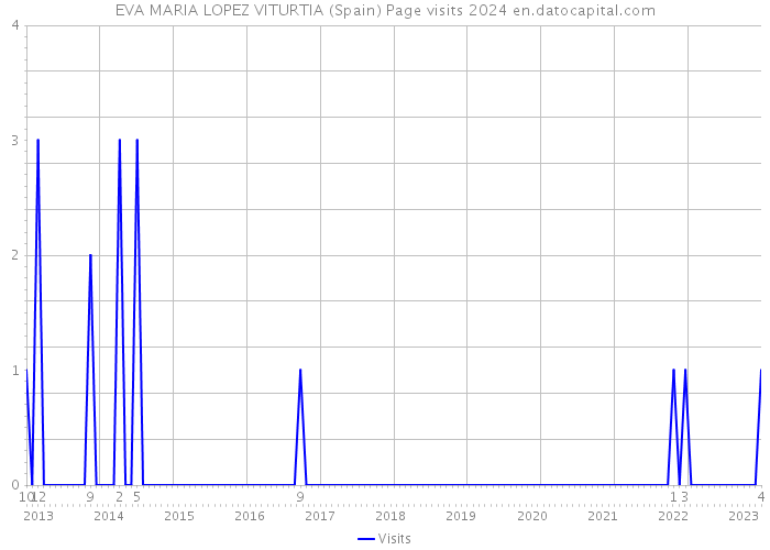 EVA MARIA LOPEZ VITURTIA (Spain) Page visits 2024 