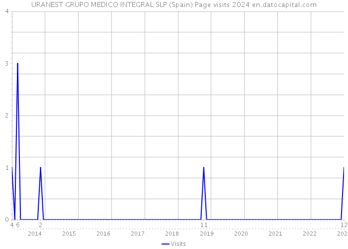 URANEST GRUPO MEDICO INTEGRAL SLP (Spain) Page visits 2024 