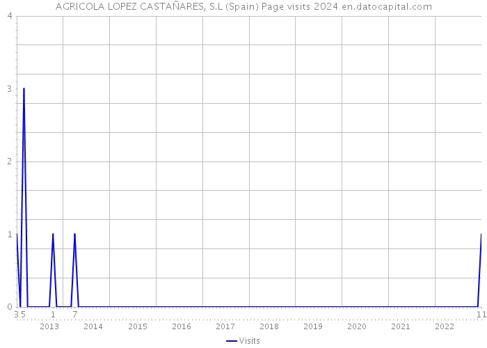 AGRICOLA LOPEZ CASTAÑARES, S.L (Spain) Page visits 2024 