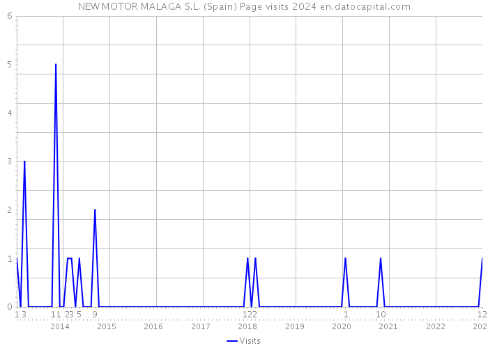 NEW MOTOR MALAGA S.L. (Spain) Page visits 2024 