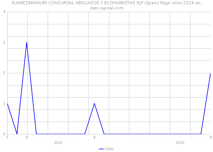 SUAREZ&MARURI CONCURSAL ABOGADOS Y ECONOMISTAS SLP (Spain) Page visits 2024 