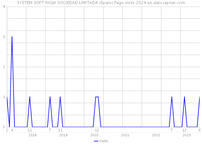 SYSTEM SOFT RIOJA SOCIEDAD LIMITADA (Spain) Page visits 2024 