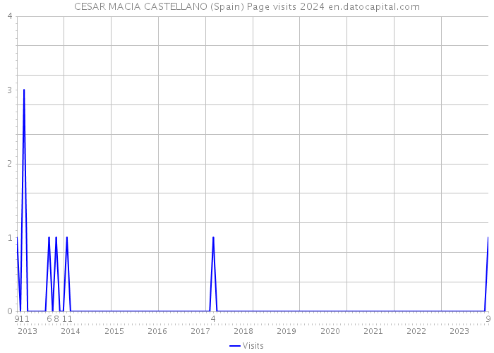 CESAR MACIA CASTELLANO (Spain) Page visits 2024 