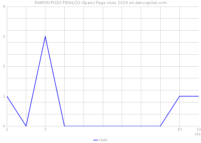 RAMON POZO FIDALGO (Spain) Page visits 2024 