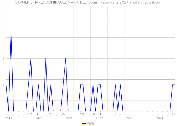 CARMEN LINARES DOMINGUEZ MARIA DEL (Spain) Page visits 2024 