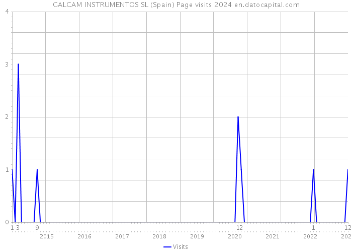 GALCAM INSTRUMENTOS SL (Spain) Page visits 2024 
