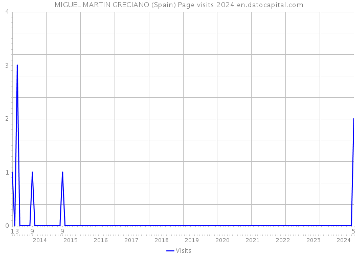 MIGUEL MARTIN GRECIANO (Spain) Page visits 2024 