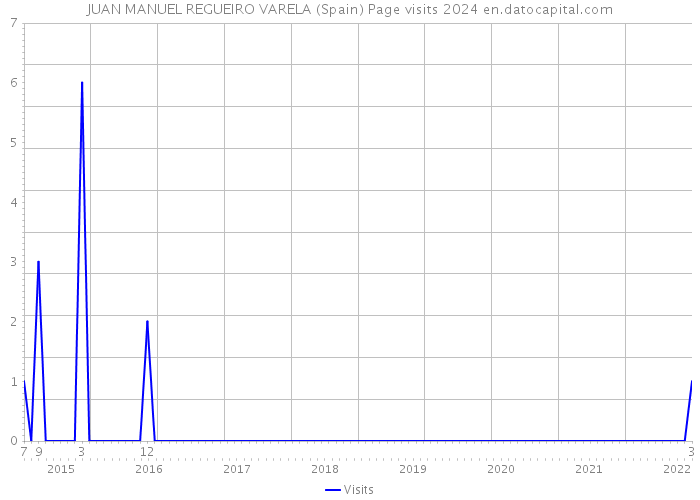 JUAN MANUEL REGUEIRO VARELA (Spain) Page visits 2024 