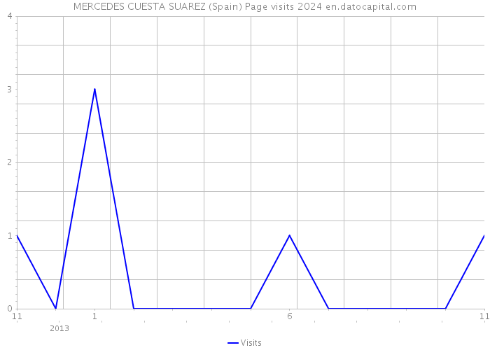 MERCEDES CUESTA SUAREZ (Spain) Page visits 2024 