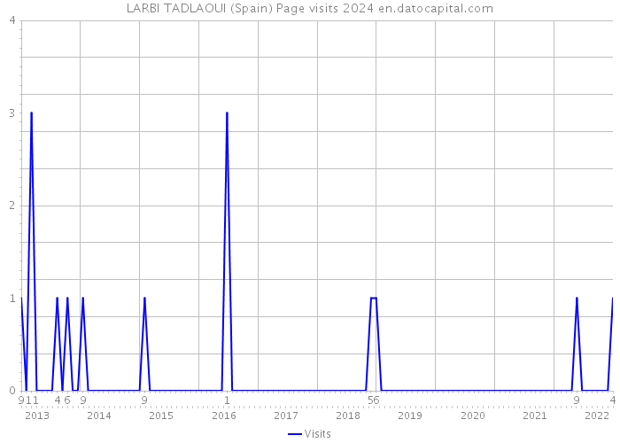 LARBI TADLAOUI (Spain) Page visits 2024 