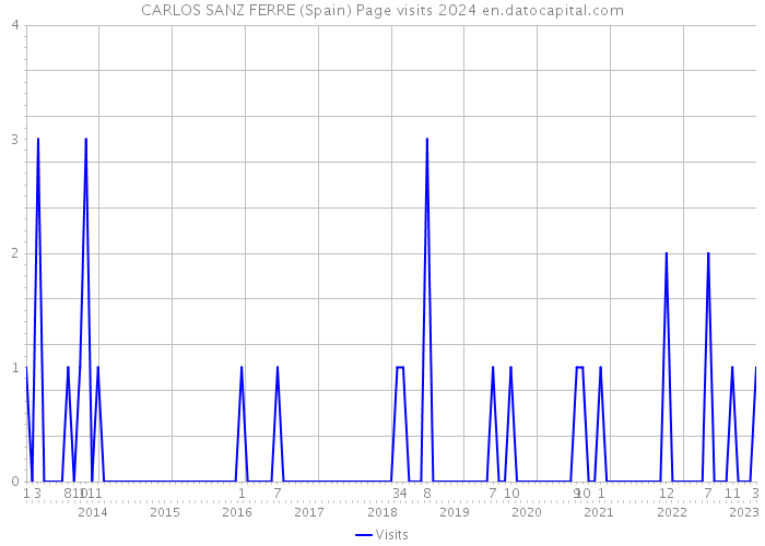 CARLOS SANZ FERRE (Spain) Page visits 2024 