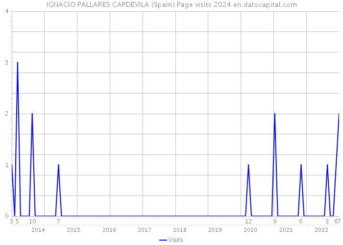 IGNACIO PALLARES CAPDEVILA (Spain) Page visits 2024 
