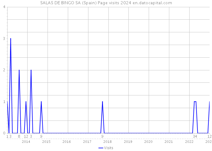 SALAS DE BINGO SA (Spain) Page visits 2024 