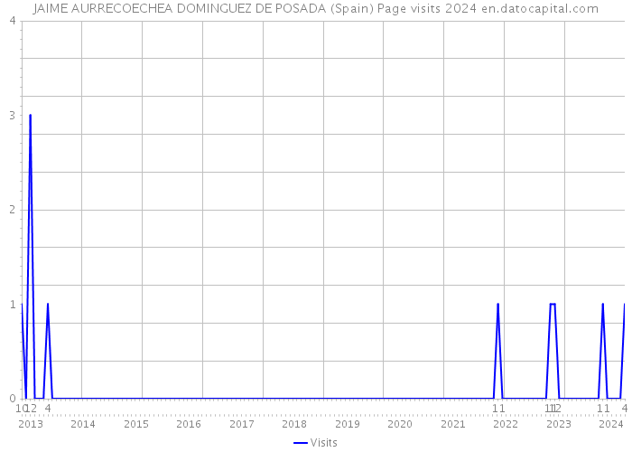 JAIME AURRECOECHEA DOMINGUEZ DE POSADA (Spain) Page visits 2024 