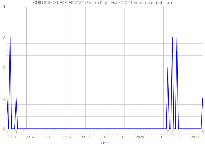 GUILLERMO KESSLER SAIZ (Spain) Page visits 2024 