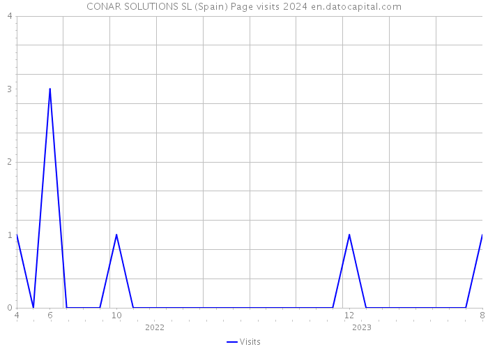 CONAR SOLUTIONS SL (Spain) Page visits 2024 