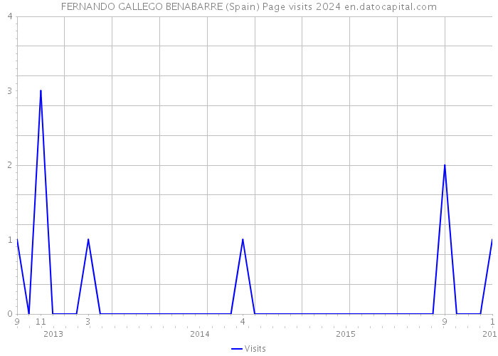 FERNANDO GALLEGO BENABARRE (Spain) Page visits 2024 