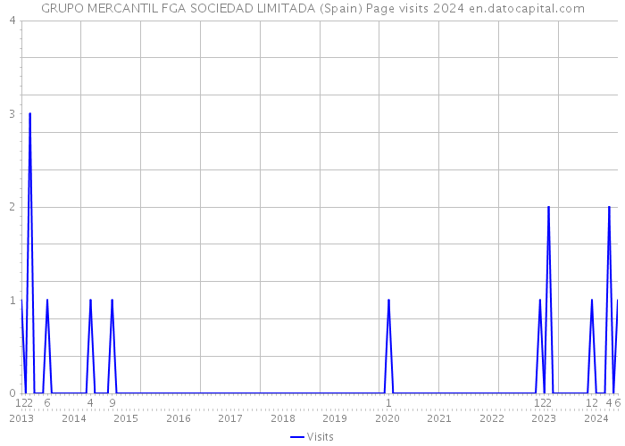 GRUPO MERCANTIL FGA SOCIEDAD LIMITADA (Spain) Page visits 2024 