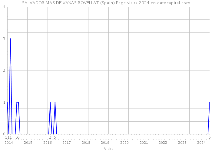 SALVADOR MAS DE XAXAS ROVELLAT (Spain) Page visits 2024 