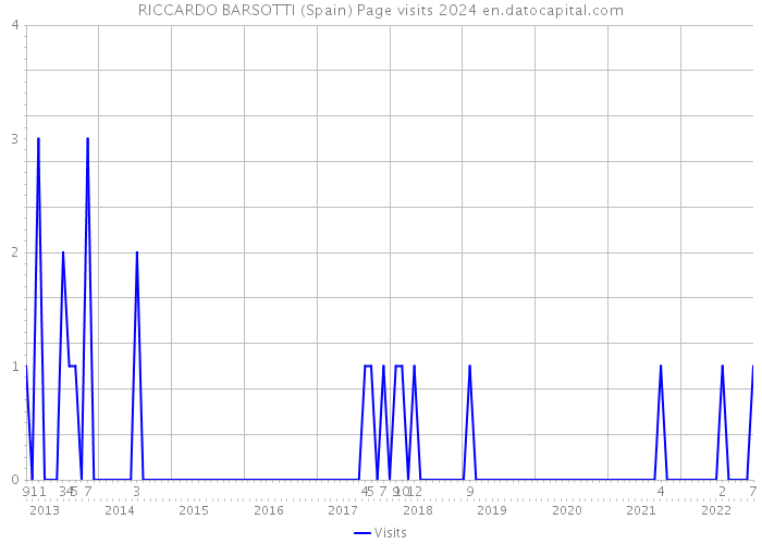 RICCARDO BARSOTTI (Spain) Page visits 2024 