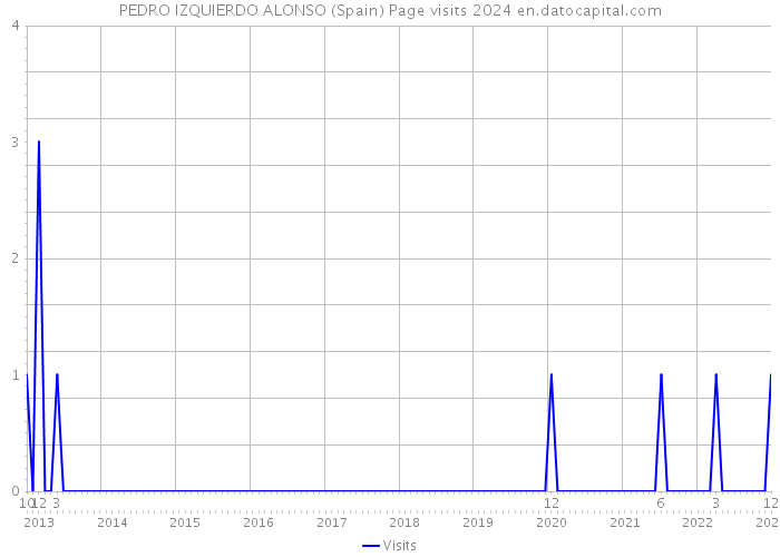PEDRO IZQUIERDO ALONSO (Spain) Page visits 2024 