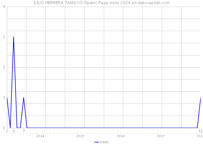 JULIO HERRERA TAMAYO (Spain) Page visits 2024 