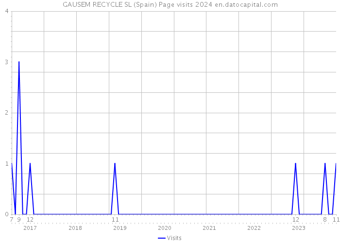 GAUSEM RECYCLE SL (Spain) Page visits 2024 